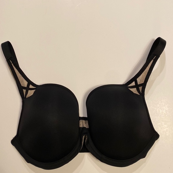 32E 32DD Paramour Felina Sexy Black Amaranth Underwire Mesh High Quality Bra EUC - Picture 3 of 16